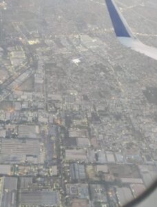 Earth view from flight 